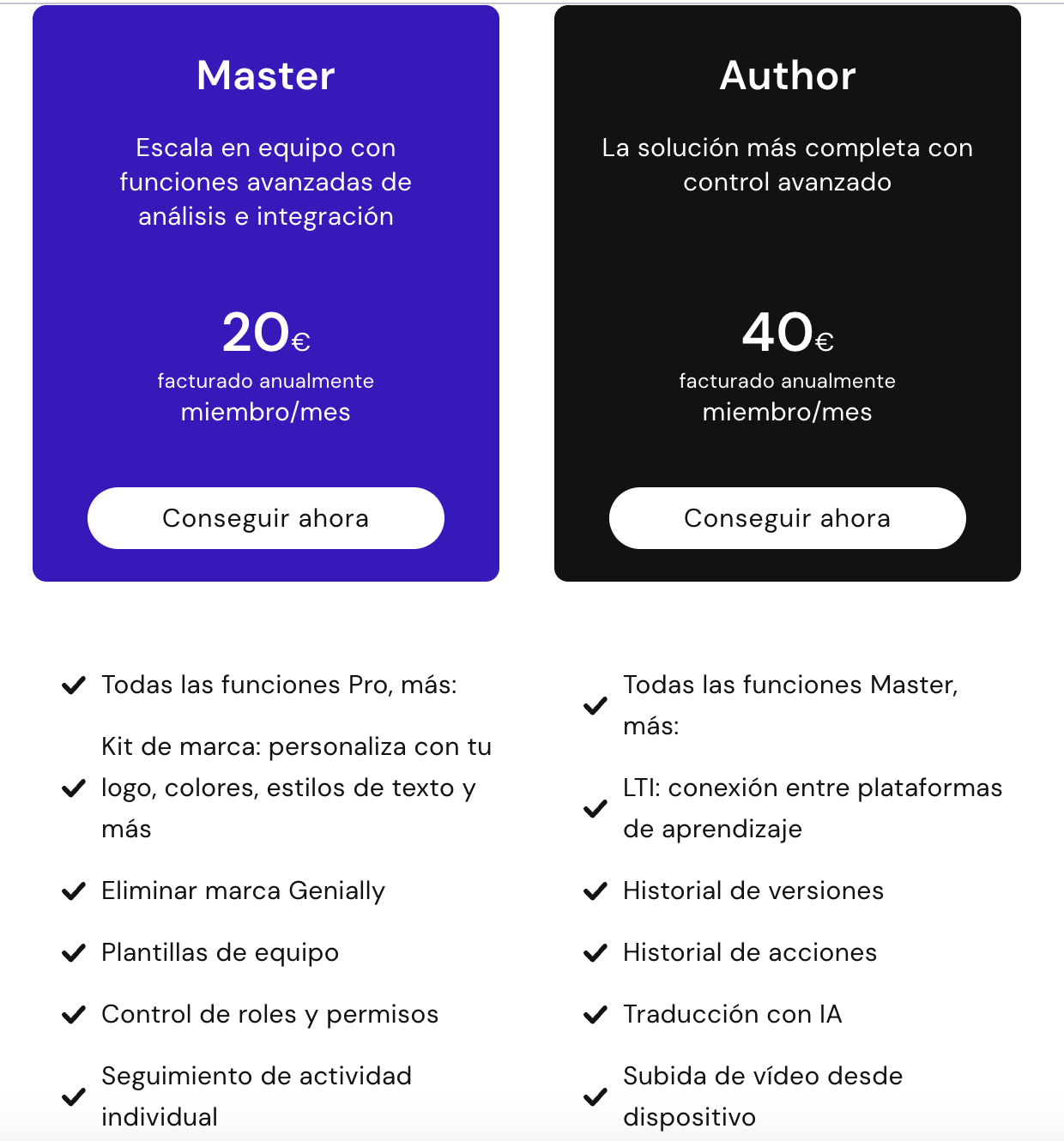 Genially - fricción - precios