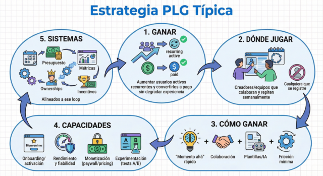 Estrategia PLG tipica - Del PowerPoint al calendario: sistemas de gestión que hacen inevitable tu estrategia (PLG edition)